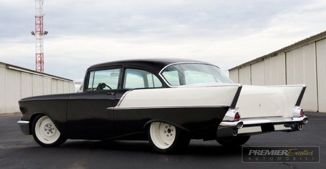 1957 Black Chevrolet Bel Air/150/210 Coupe