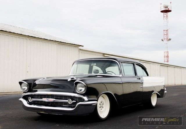 1957 Black Chevrolet Bel Air/150/210 Coupe