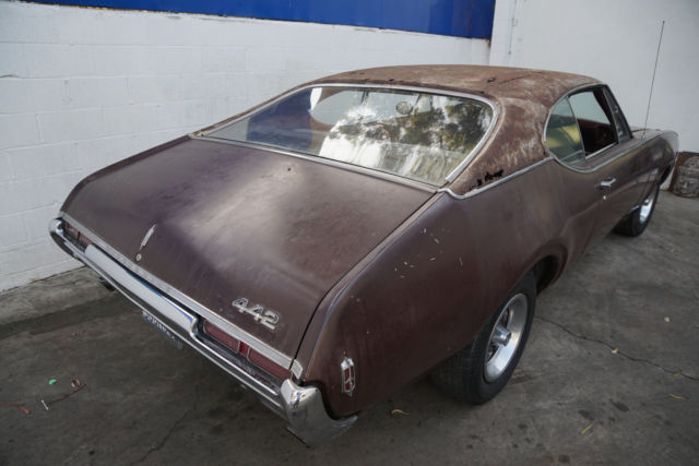 1968 Burgundy Oldsmobile 442 2 DR HARDTOP 2 Dr Hardtop