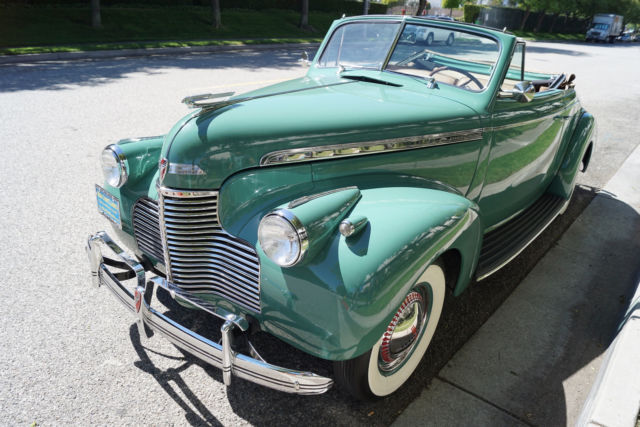 1940 Green Chevrolet Special Deluxe Convertible Convertible