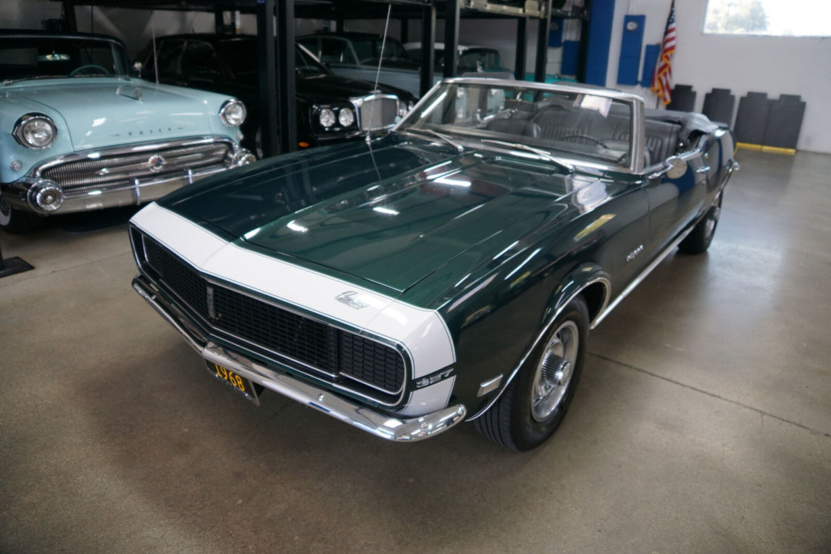 1968 Green Chevrolet Camaro RS 327 V8 Convertible --