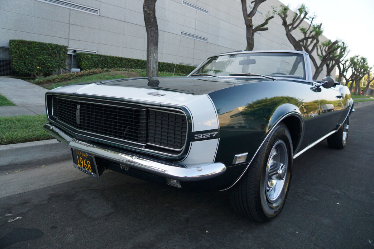 1968 Green Chevrolet Camaro RS 327 V8 Convertible --