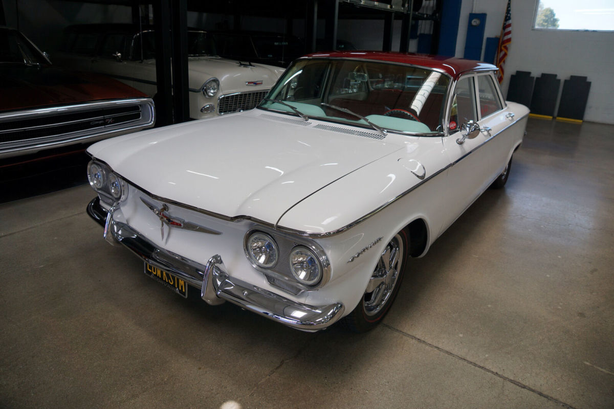 1960 White Chevrolet Corvair 700 Deluxe Custom Sedan 4 Door Custom Sedan