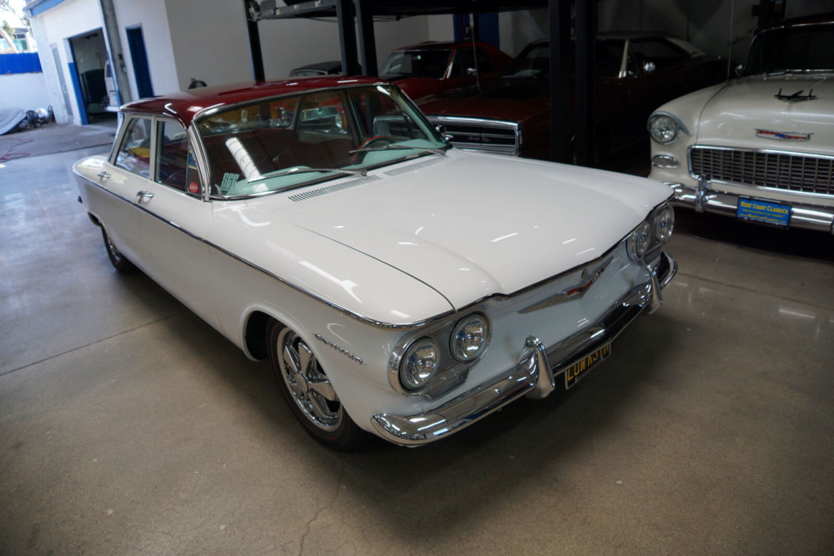 1960 White Chevrolet Corvair 700 Deluxe Custom Sedan 4 Door Custom Sedan