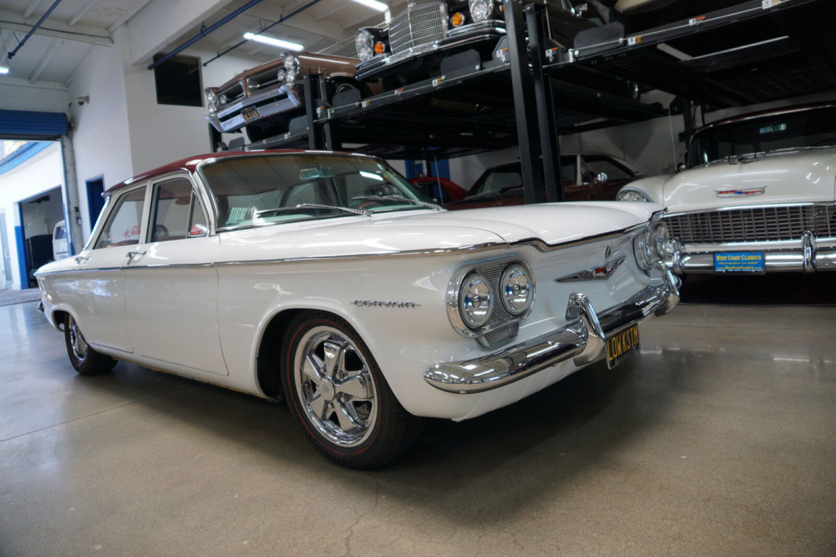 1960 White Chevrolet Corvair 700 Deluxe Custom Sedan 4 Door Custom Sedan