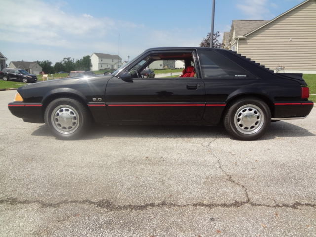 1987 Black Ford Mustang Hatchback