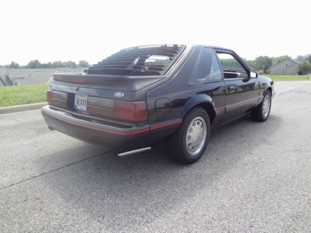 1987 Black Ford Mustang Hatchback