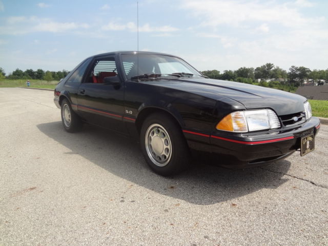 1987 Black Ford Mustang Hatchback
