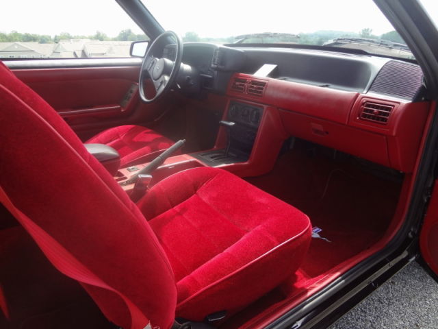 1987 Black Ford Mustang Hatchback