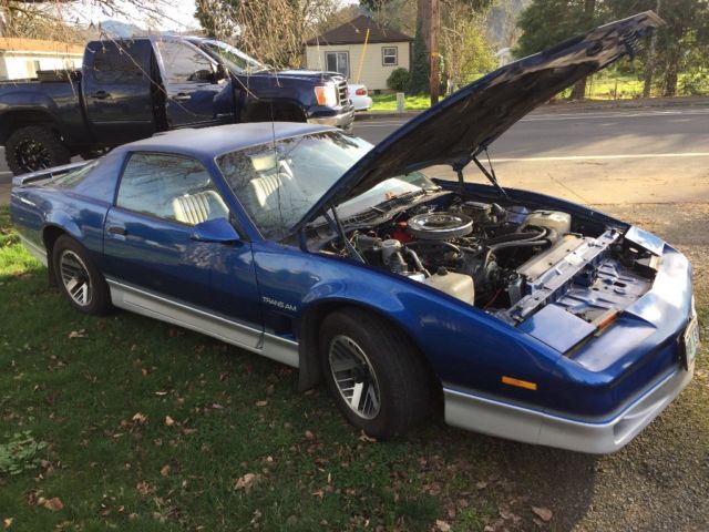 1986 Blue Pontiac Trans Am Coupe