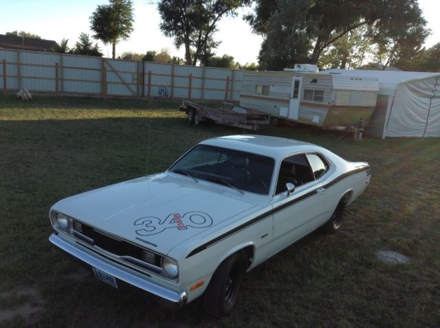 1972 White Plymouth Duster Coupe