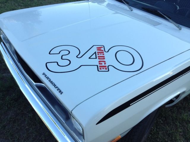 1972 White Plymouth Duster Coupe