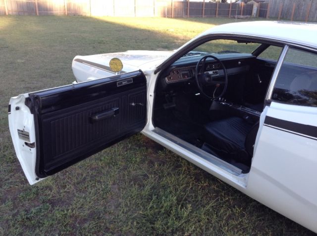 1972 White Plymouth Duster Coupe