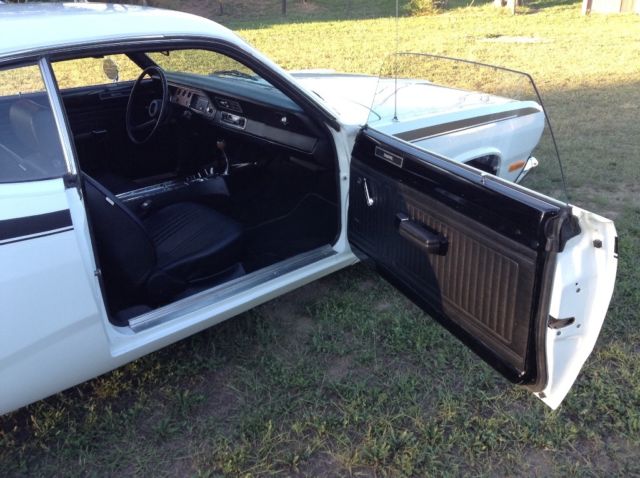 1972 White Plymouth Duster Coupe