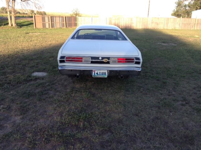 1972 White Plymouth Duster Coupe