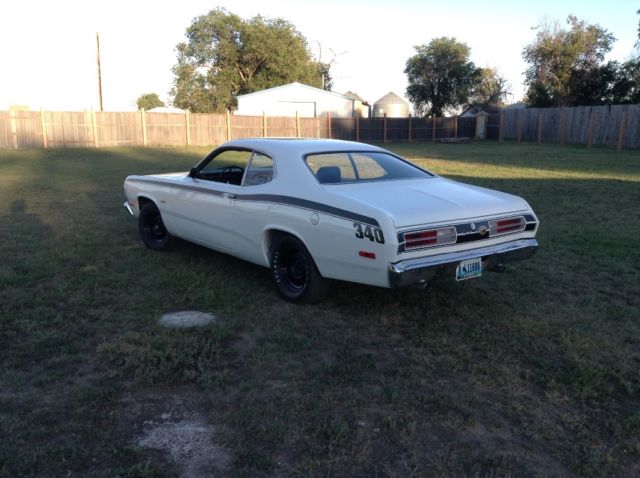 1972 White Plymouth Duster Coupe