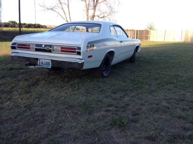 1972 White Plymouth Duster Coupe