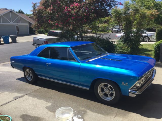 1966 Blue Chevrolet Chevelle Coupe