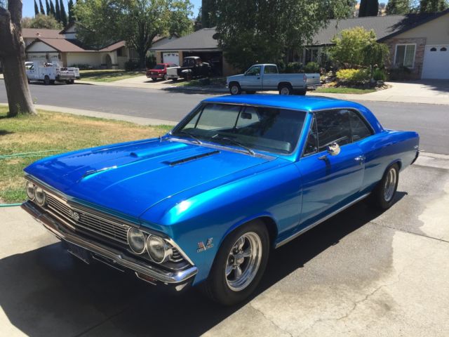 1966 Blue Chevrolet Chevelle Coupe