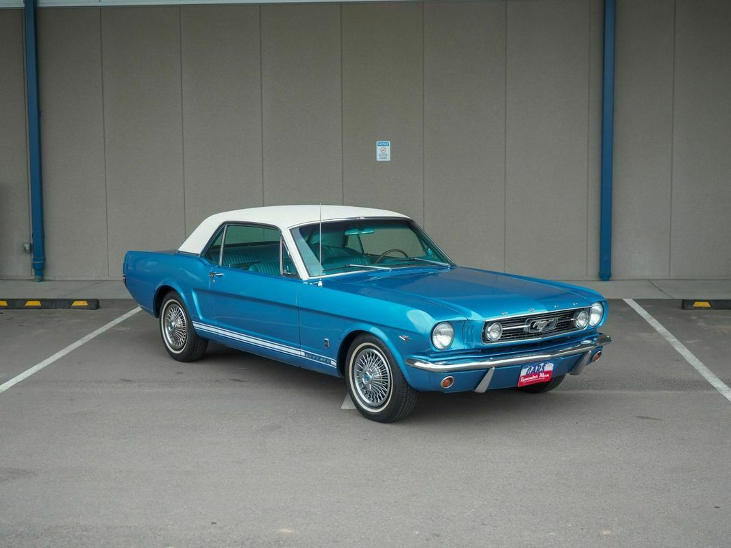 1966 Blue Ford Mustang --