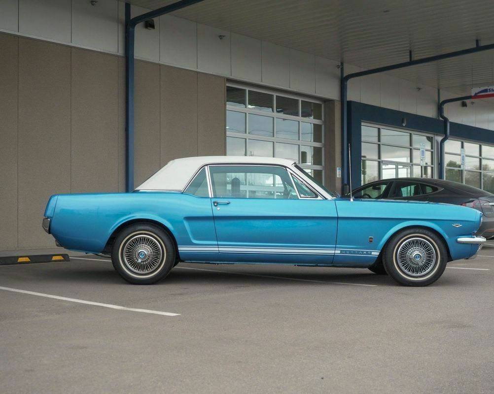 1966 Blue Ford Mustang --