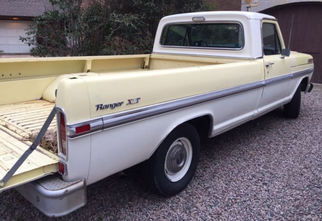 1972 Yellow Ford F-100 Standard Cab Pickup