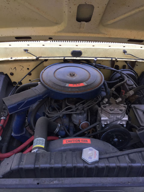 1972 Yellow Ford F-100 Standard Cab Pickup