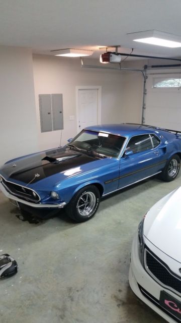 1969 Blue Ford Mustang Coupe