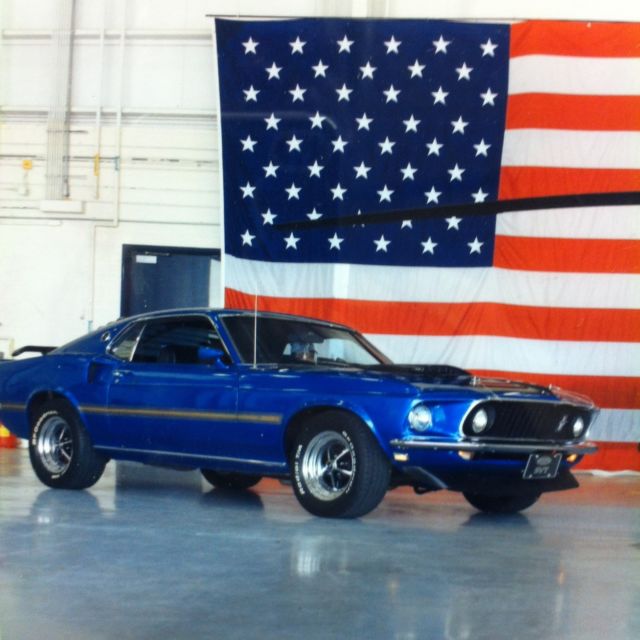 1969 Blue Ford Mustang Coupe