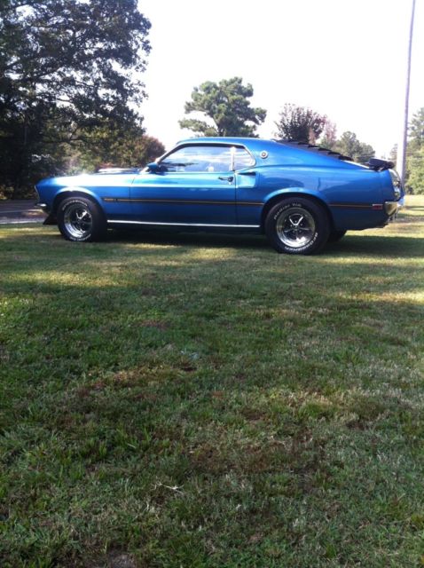 1969 Blue Ford Mustang Coupe