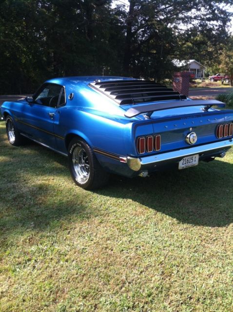 1969 Blue Ford Mustang Coupe