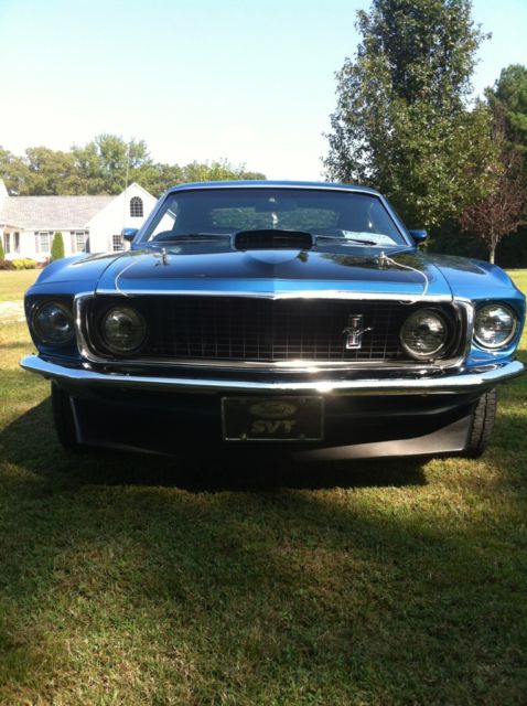 1969 Blue Ford Mustang Coupe