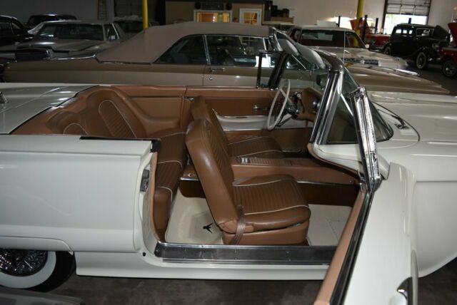 1959 White Ford Thunderbird Convertible