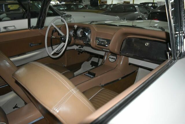 1959 White Ford Thunderbird Convertible