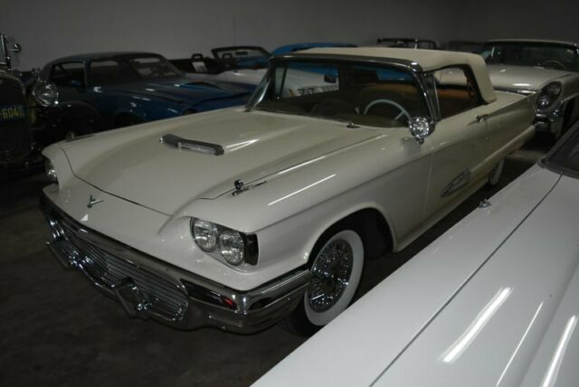 1959 White Ford Thunderbird Convertible