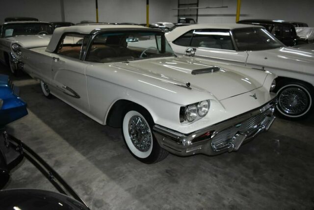 1959 White Ford Thunderbird Convertible