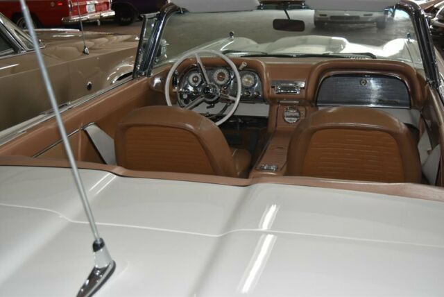 1959 White Ford Thunderbird Convertible