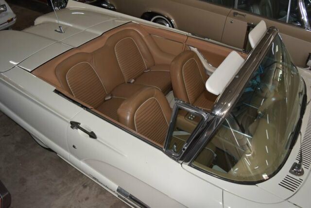 1959 White Ford Thunderbird Convertible