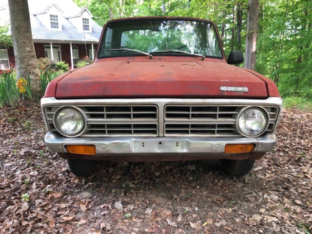 1972 Red Ford Other Pickups Standard Cab Pickup