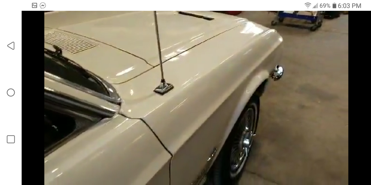 1968 Wimbledon White/ Cream Ford Mustang Coupe