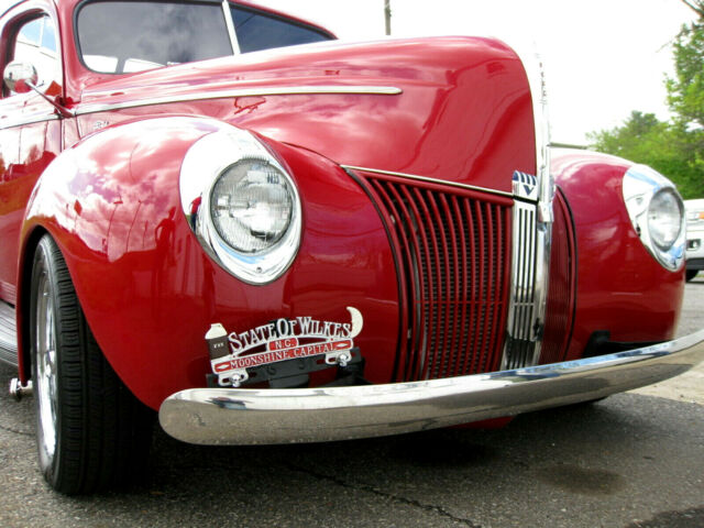 1940 Red Ford Coupe Opera Coupe