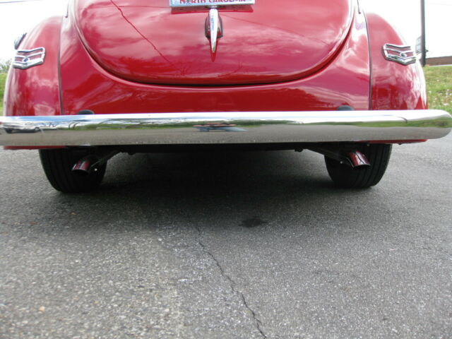 1940 Red Ford Coupe Opera Coupe