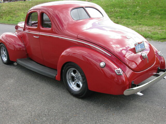 1940 Red Ford Coupe Opera Coupe