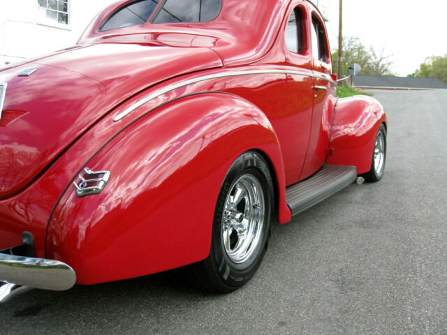 1940 Red Ford Coupe Opera Coupe