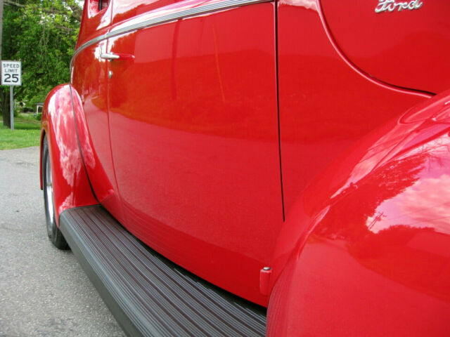 1940 Red Ford Coupe Opera Coupe