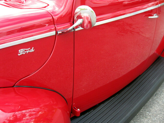 1940 Red Ford Coupe Opera Coupe