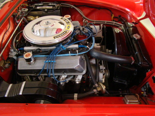 1955 Red Ford Thunderbird Convertible