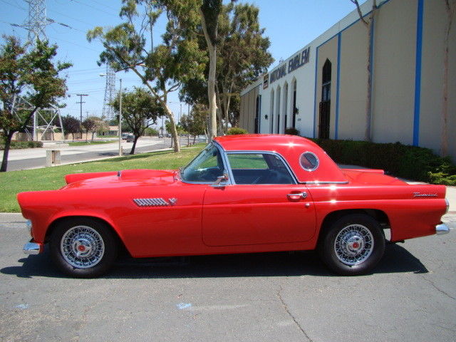 1955 Red Ford Thunderbird Convertible