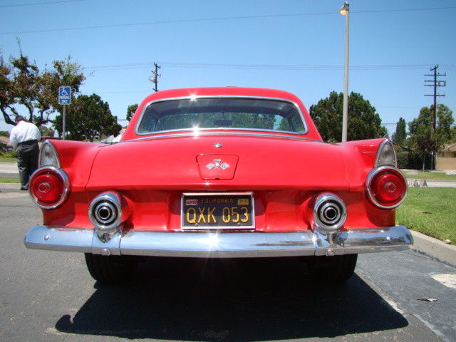 1955 Red Ford Thunderbird Convertible