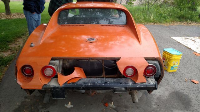 1974 Orange Chevrolet Corvette Coupe
